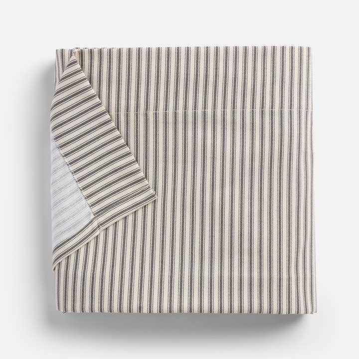 Red Land Cotton - Wholesale Flat Sheet - Ticking Stripe Single Flat Sheet