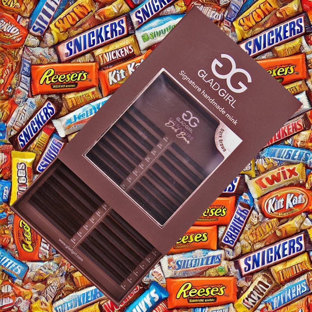 GladGirl – wholesale Lösögonfransar – Signature Mink Blandad Längd & Blandad Böj Mörkbruna Fransar5