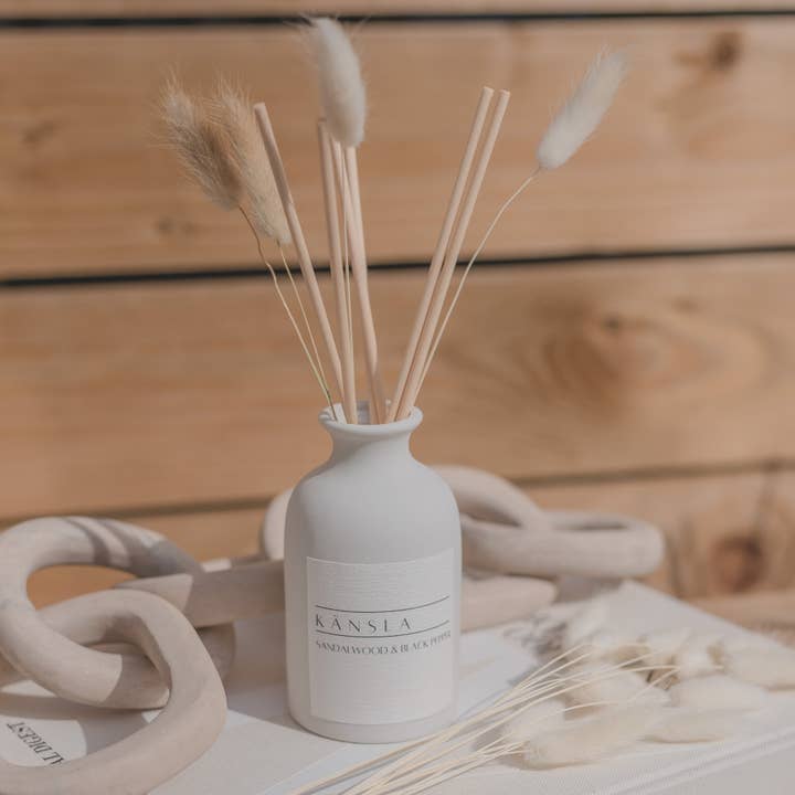 Sandalwood & Black Pepper Reed Diffuser for wholesale by kansla