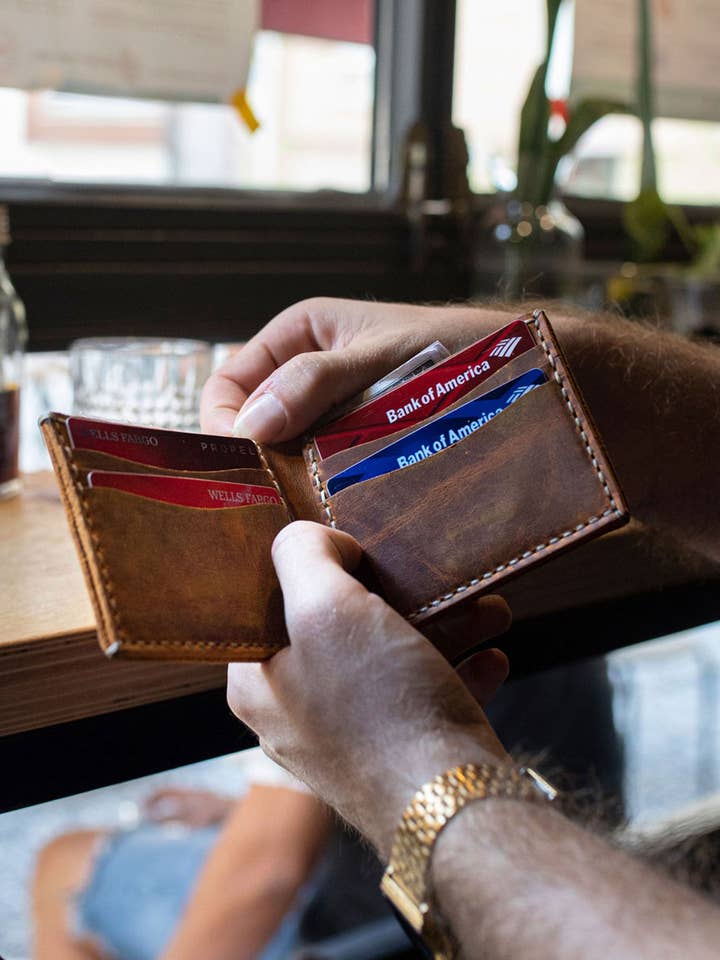 Lone Deer Leather Patelena Mens Leather Wallet for wholesale by Lone Deer Leather