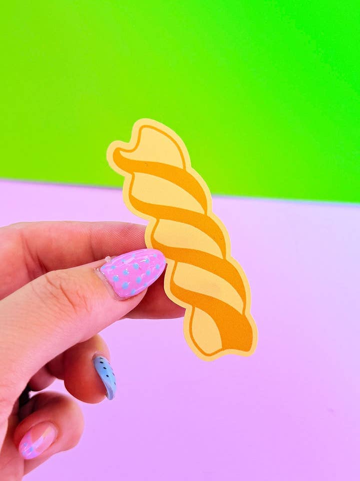 Pegatina de pasta fusilli para venta al por mayor de Printed Weird