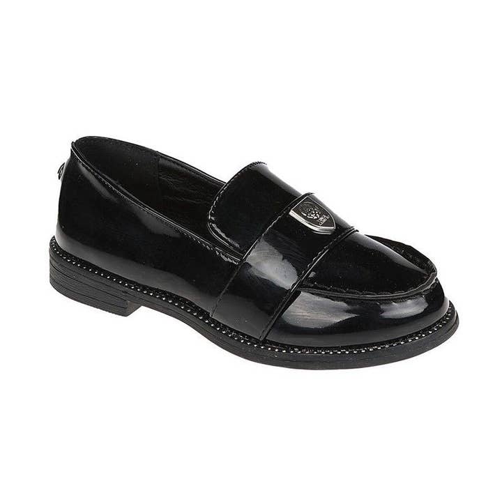 GIRLS SIZE 3-5.5 MARY JANE BLACK LOAFER SHOES VINCE CAMUT... for wholesale by GreatBuy.com