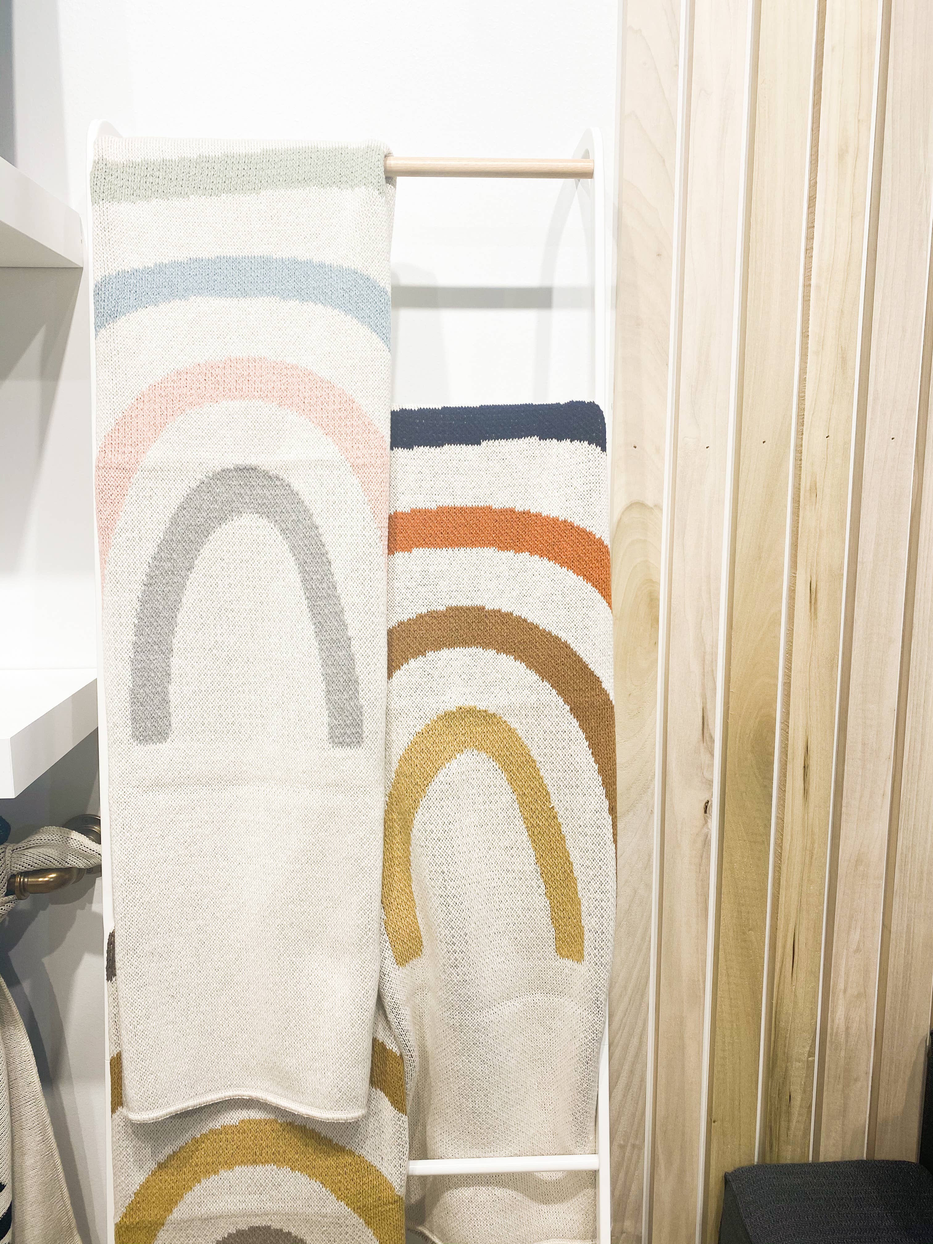 Modern Burlap - Vendita all'ingrosso Plaid - Prodotta negli Stati Uniti | Coperta in maglia arcobaleno | 3 colori14