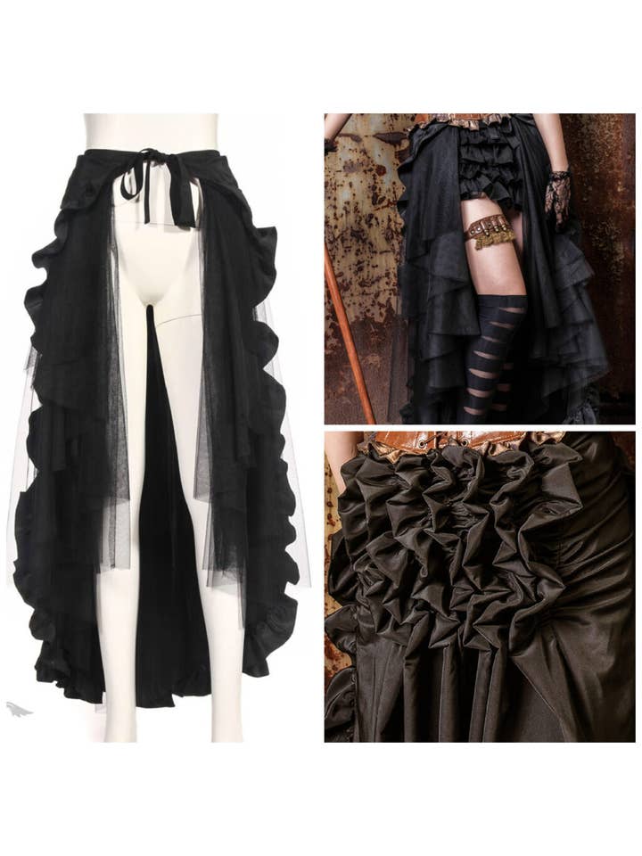 Western Fashion - Wholesale Skirt - Women's - SP100 - Steampunk Long Skirt