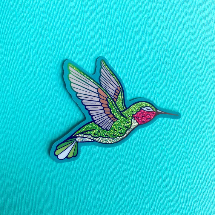 Chelzart - Wholesale Sticker - Hummingbird Sticker Rainbow Glitter | Hummingbird l Decal5