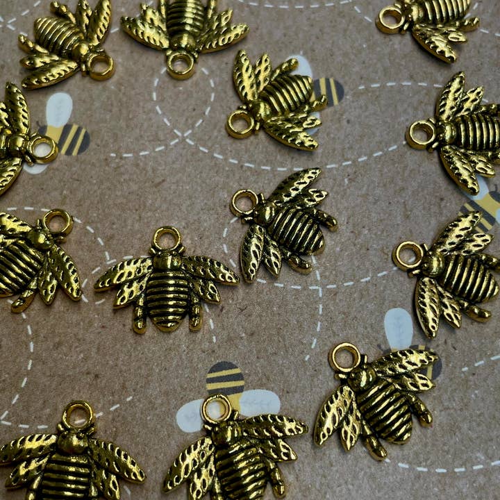 Vampire Unicorns - Wholesale Individual charm/pendant - Golden Bee Charms1