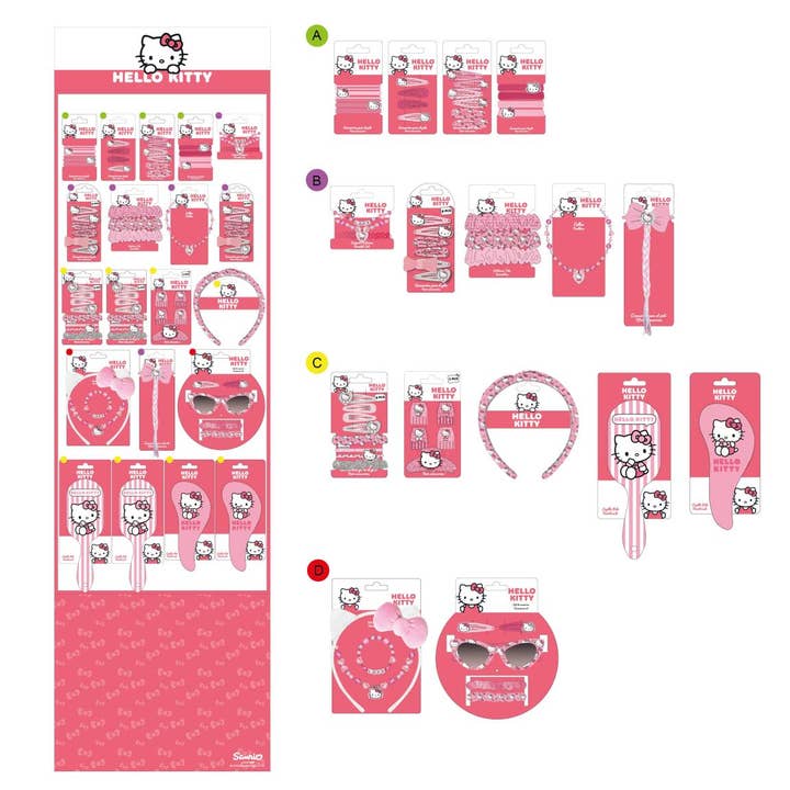 ACCESSOIRES CHEVEUX DISPLAY HELLO KITTY - 2500003691 pour la vente par Mastoys, S.L.