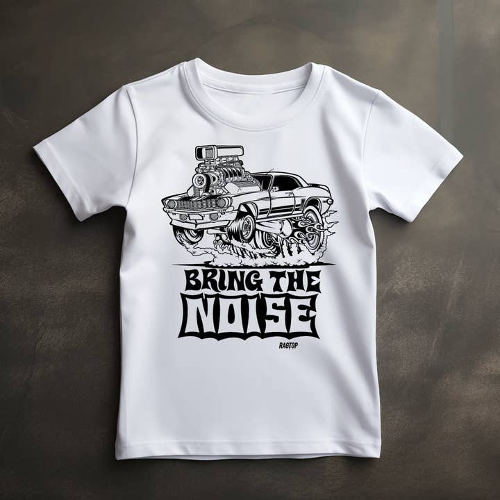 BRING THE NOISE - Toddler's Fine Jersey Tee for wholesale by Ragtop Kids