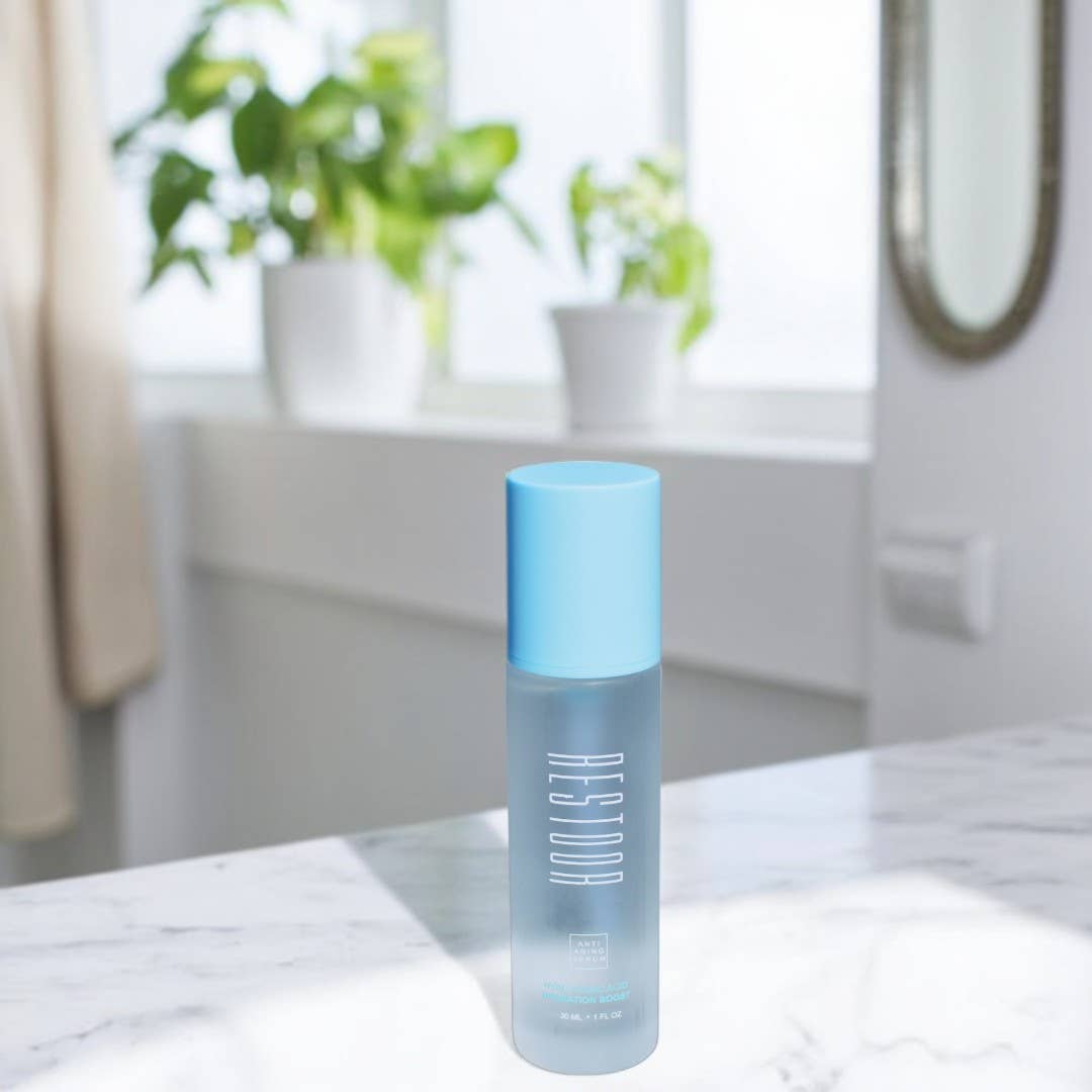 Restoor Skin Essentials - Wholesale Facial Serum/Concentrate - Hyaluronic-Acid Serum Hydration Boost Anti-Aging Skincare3