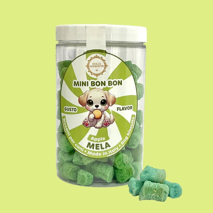 Fifty Srl - Dolci Impronte The Italian Pet Pastry – Großhandel Leckerlis – Hund – Dolci Impronte Mini Bonbon 4er Geschmacksglas 170 g3