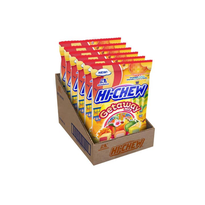 Long Island Candy Factory - Wholesale Taffy - Hi-Chew Getaway Mix Soft & Chewy Taffy Candy 3 oz 6 ct Tray