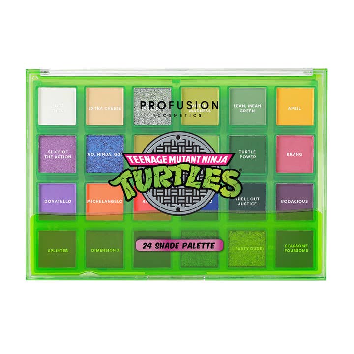 Profusion Cosmetics - Wholesale Eyeshadow Palette - Teenage Mutant Ninja Turtles 24 Shade Eyeshadow Palette