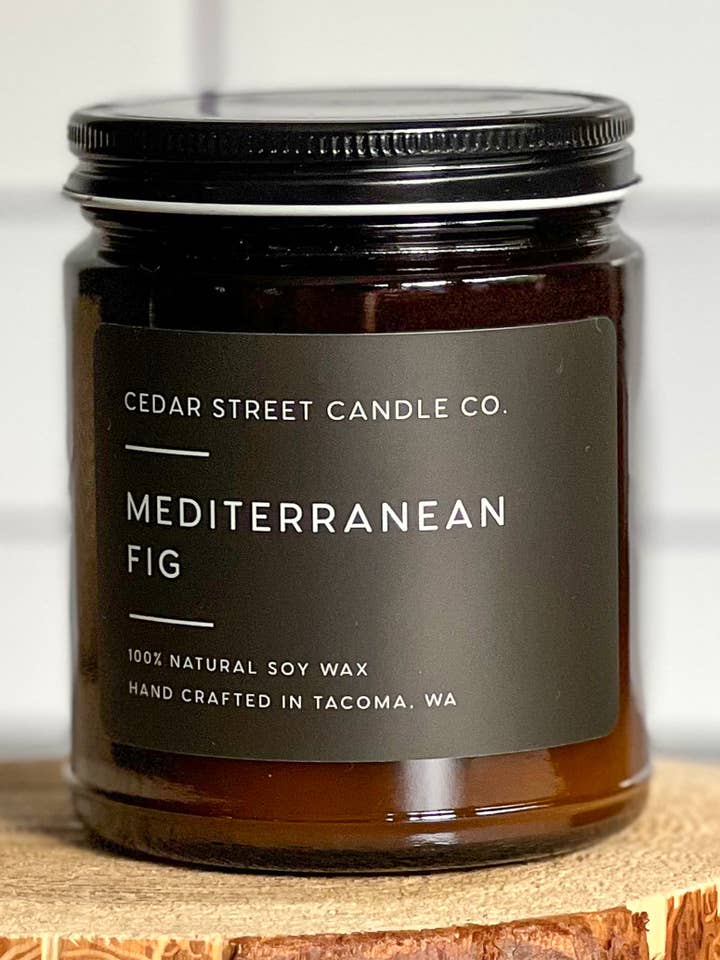 Mediterranean Fig  |  7.2 oz Soy Candle for wholesale by Cedar Street Candle Co.