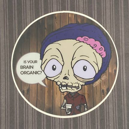 Autocollant - Hipster Skell pour la vente par D. Kerper Arts