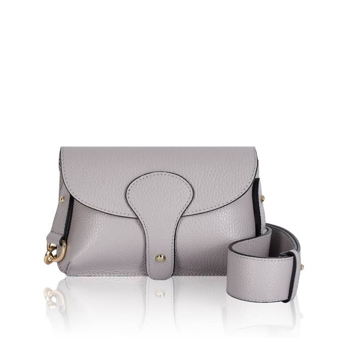 MONTTE DI JINNE - Vente Sac à bandoulière – femme - Petit sac bandoulière en cuir italien avec large sangle épaisse12