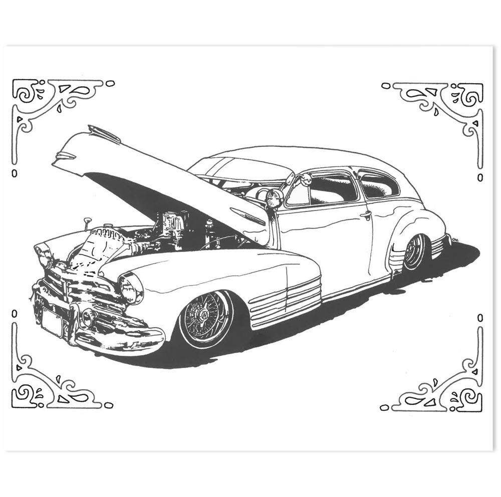 SCB - Wholesale Coloring Book - Adult - Lowrider Coloring Book5