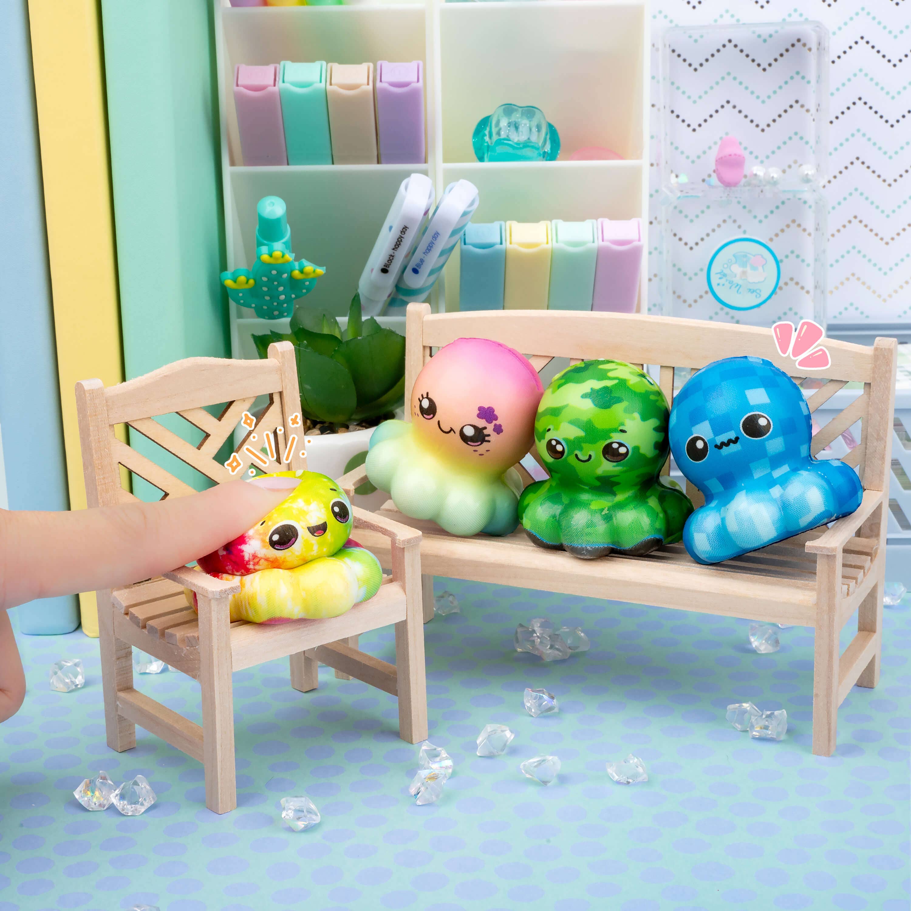 Kawaii Slime Company - Wholesale Squishy Toy - Kids & Baby - Octosquish Mini Squishies (24pcs/case)5