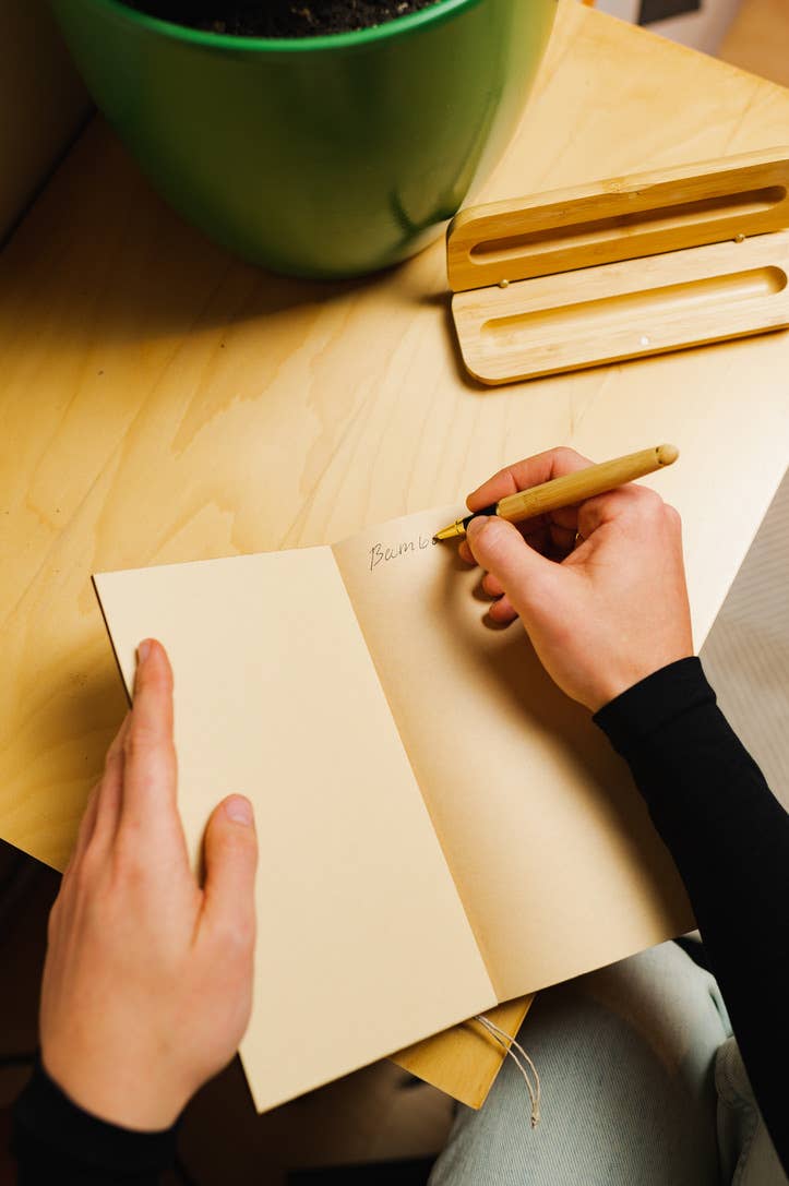 Bamboo Switch – Engroshandel Pen – Bambus Penne Etui Sæt | Bestseller Gavesæt til Kontorartikler1