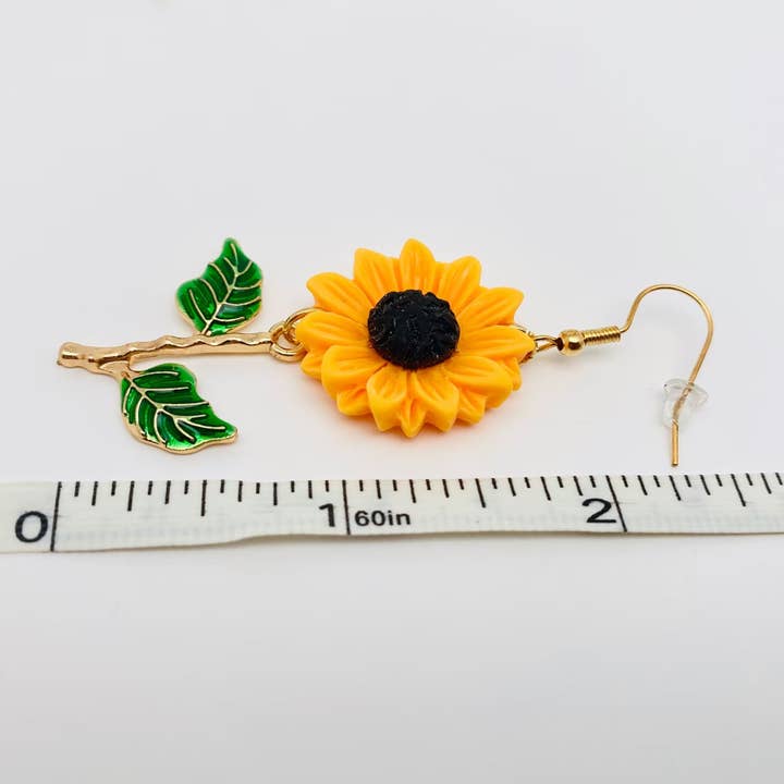 Sunflower Earrings for wholesale on Faire2