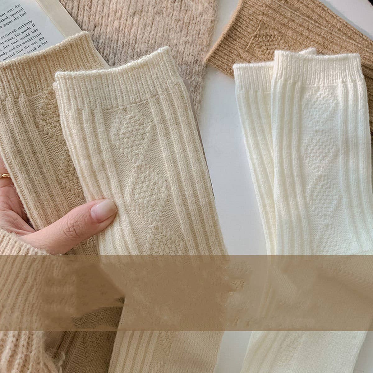 ACCITY - Wholesale Socks - Women's - WOMEN'S WOOL SOCKS WARM WOMEN'S MID-CALF SOCKS_CWMS11238