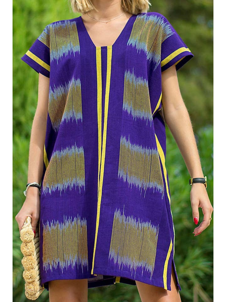 Kalyca - Venta al por mayor Caftán - Mujer - Pantalón corto kaftán púrpura