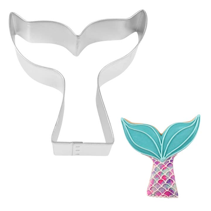 Mermaid Tail Cookie Cutter (3.75") for wholesale by R&M International