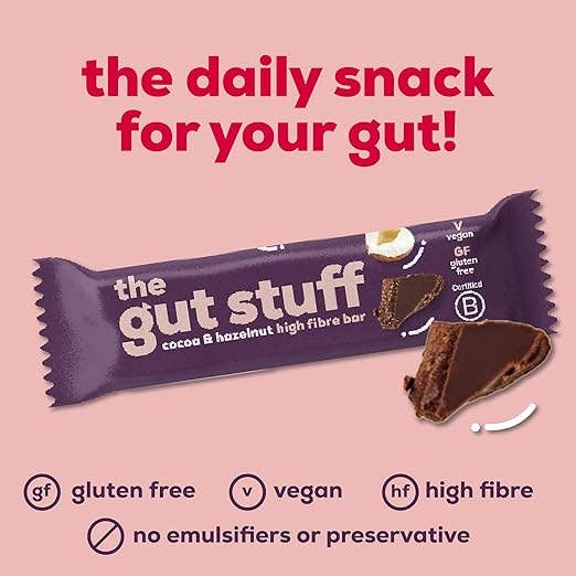 the gut stuff – wholesale Snack bar – High Fibre Fruit & Nut Bars – Cocoa & Hazelnut0