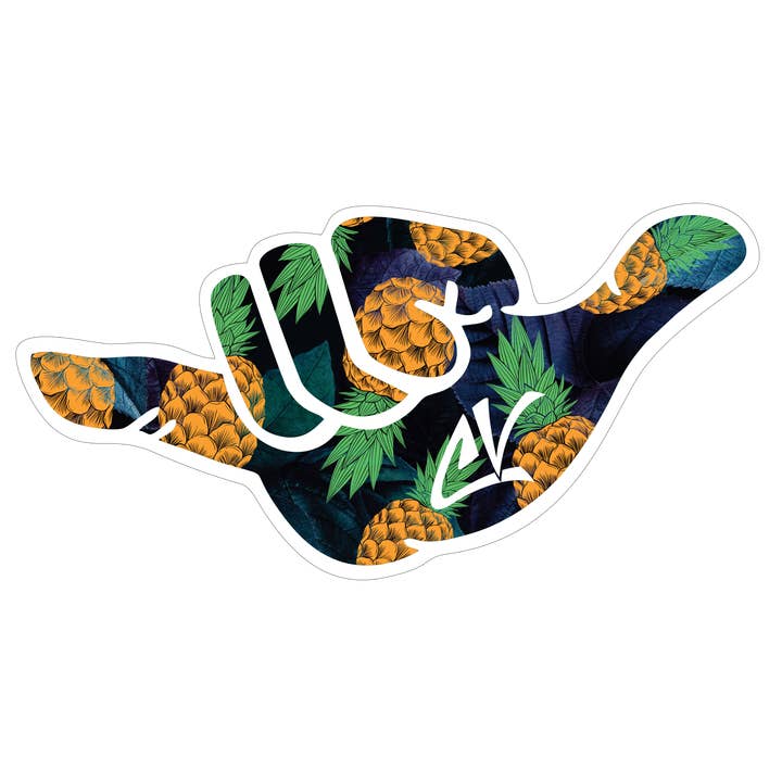 Autocollant 3D pastèque et ananas pour la vente par Cha Vibes