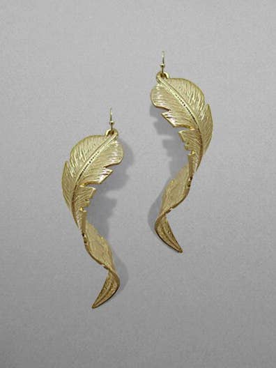 Boucles d'oreilles en plumes, boucle d'oreille Lively Falling Feather, pour la vente par TheTizana