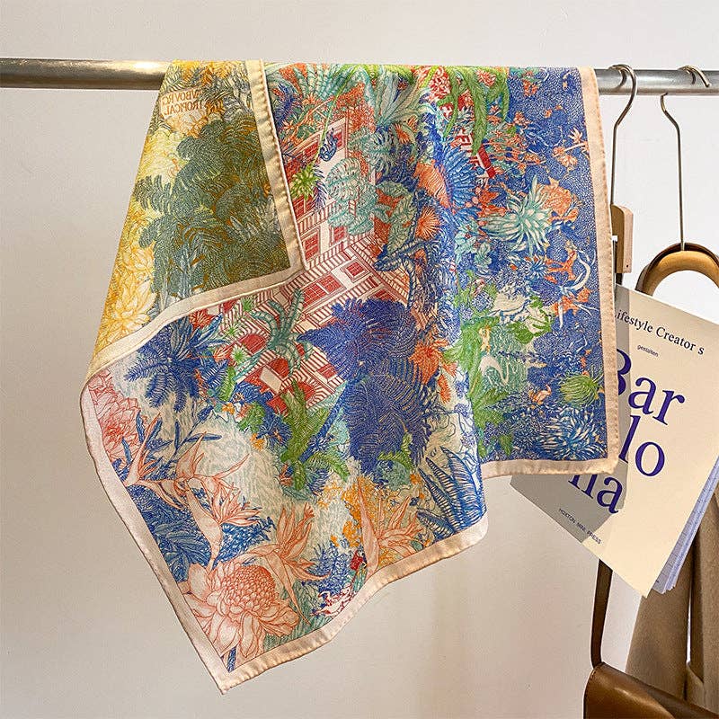 Marayn - Wholesale Scarf - Women's - Luxury Silk  Wool Scarf Chic Style 202511