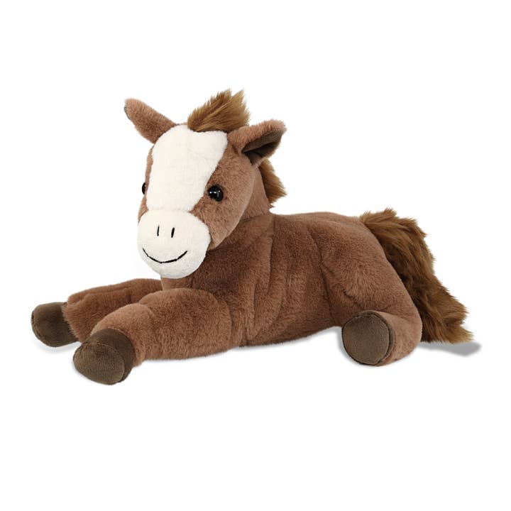 Super-Soft Plush - Laying Brown Horse 12" for wholesale by Cota Global