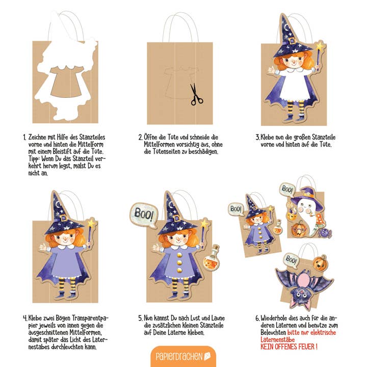 Papierdrachen - Wholesale - Paper Kite 3 Children's Lanterns Halloween6