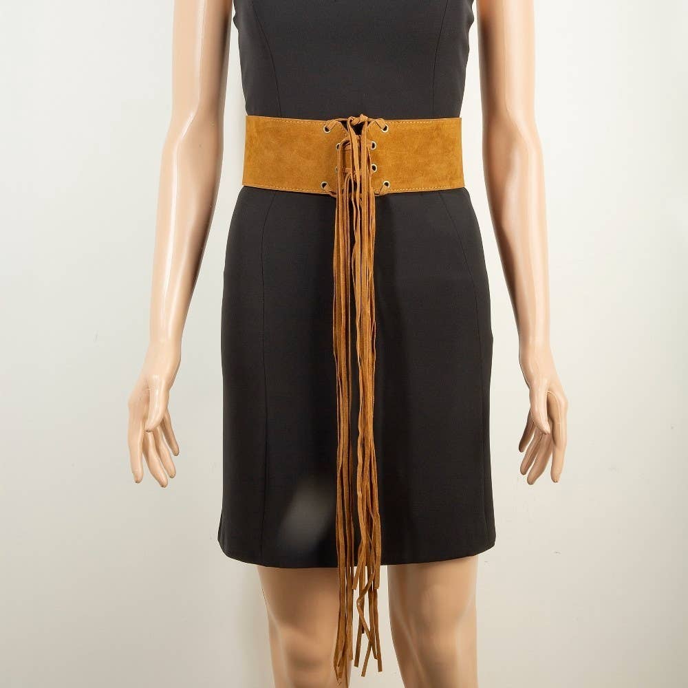 Collections by Fame Accessories - Wholesale Belt - Women's -  Multi Strap Waist Vegan Leather Belt3