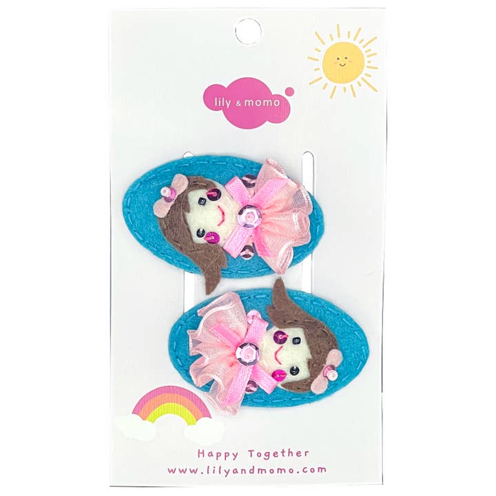 Lily and Momo - Wholesale Hair Bow - Baby - Tiny Dancer Ballerina Hair Clips- Pretty Ballet Pink