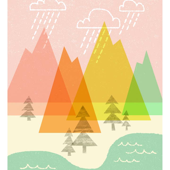 Raindrop Valley - Impresiones artísticas para venta al por mayor de Robot Candy