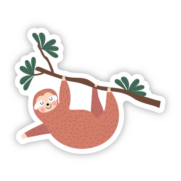 Sloth Sticker for wholesale by A Touch of Whimsy Designs