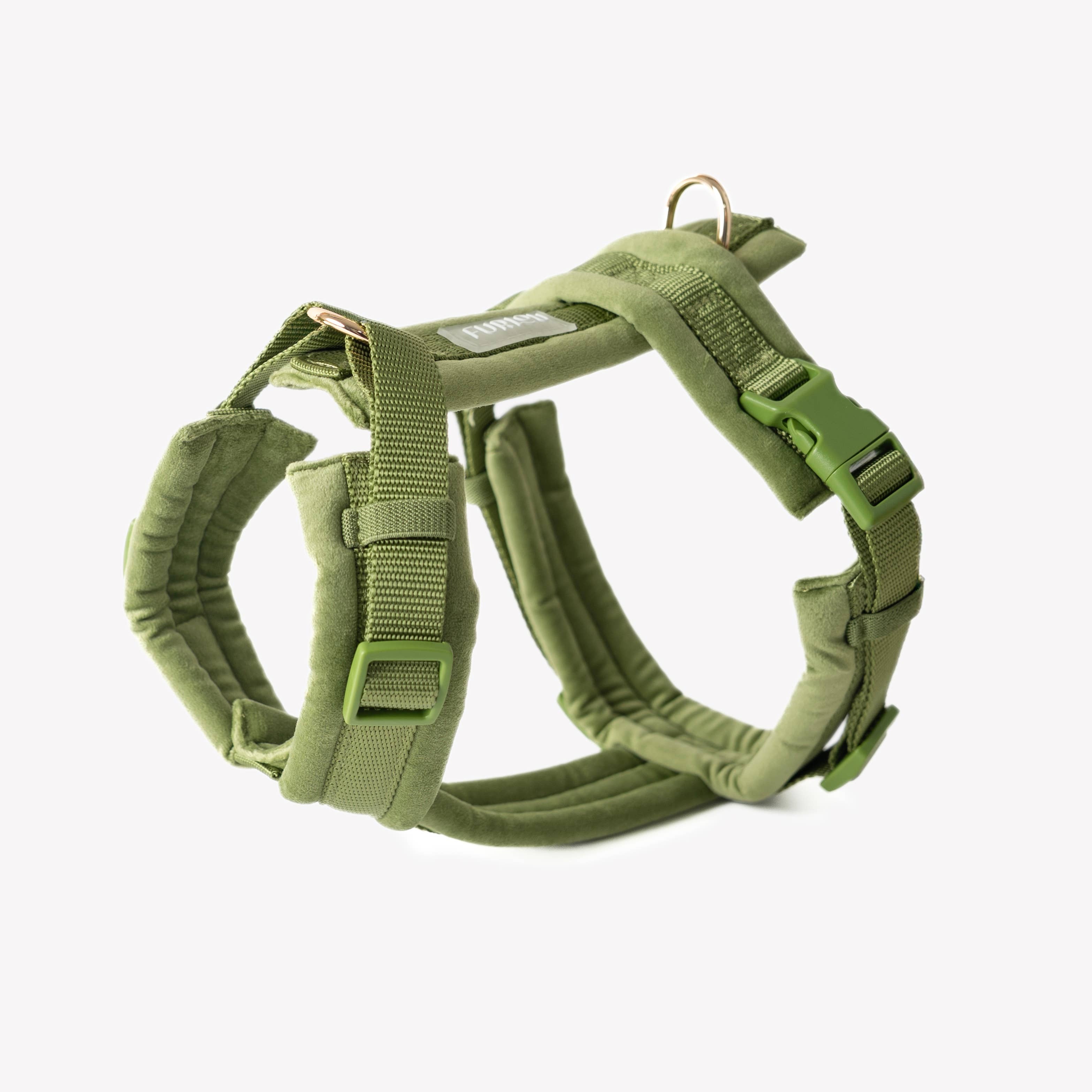 Furlou - Wholesale Pet Harness - Dog - 'Green - Velvet Dog Harness'