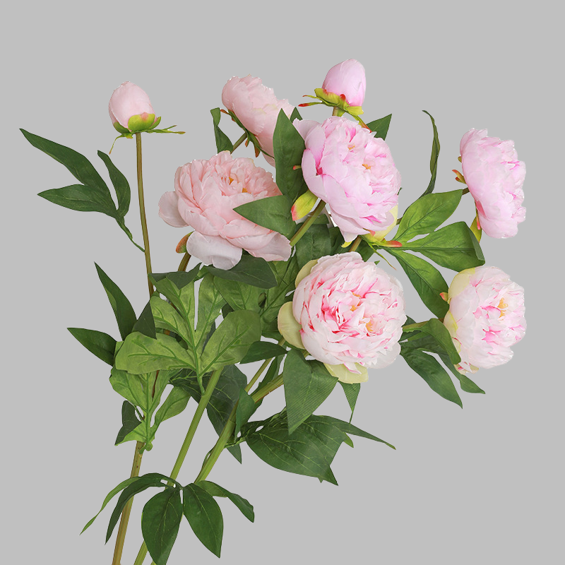 ACNITE(We cover U.S. import duties) – wholesale Artificial flowers – 3 head Artificial peony flower silk flower for wedding decor9
