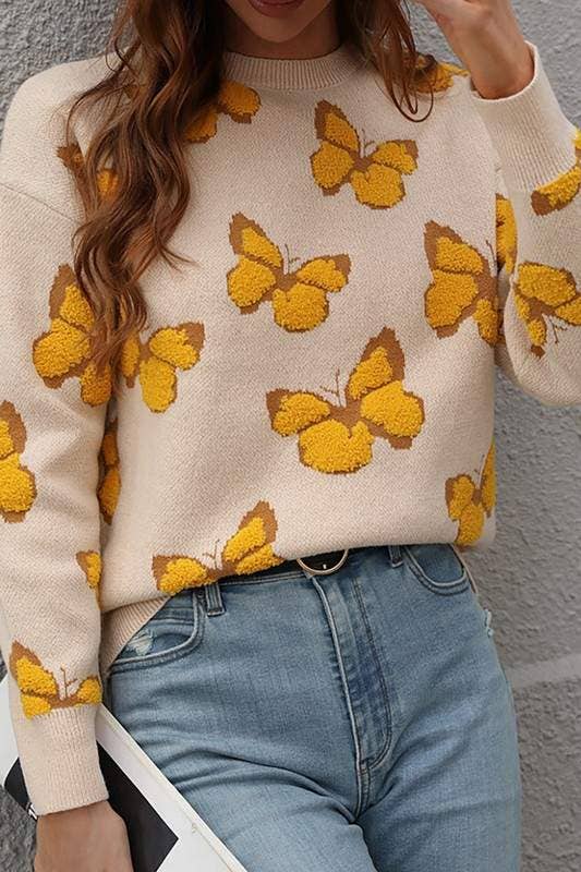 Flarix - Wholesale Knit Sweater - Women's - butterfly knit sweater15