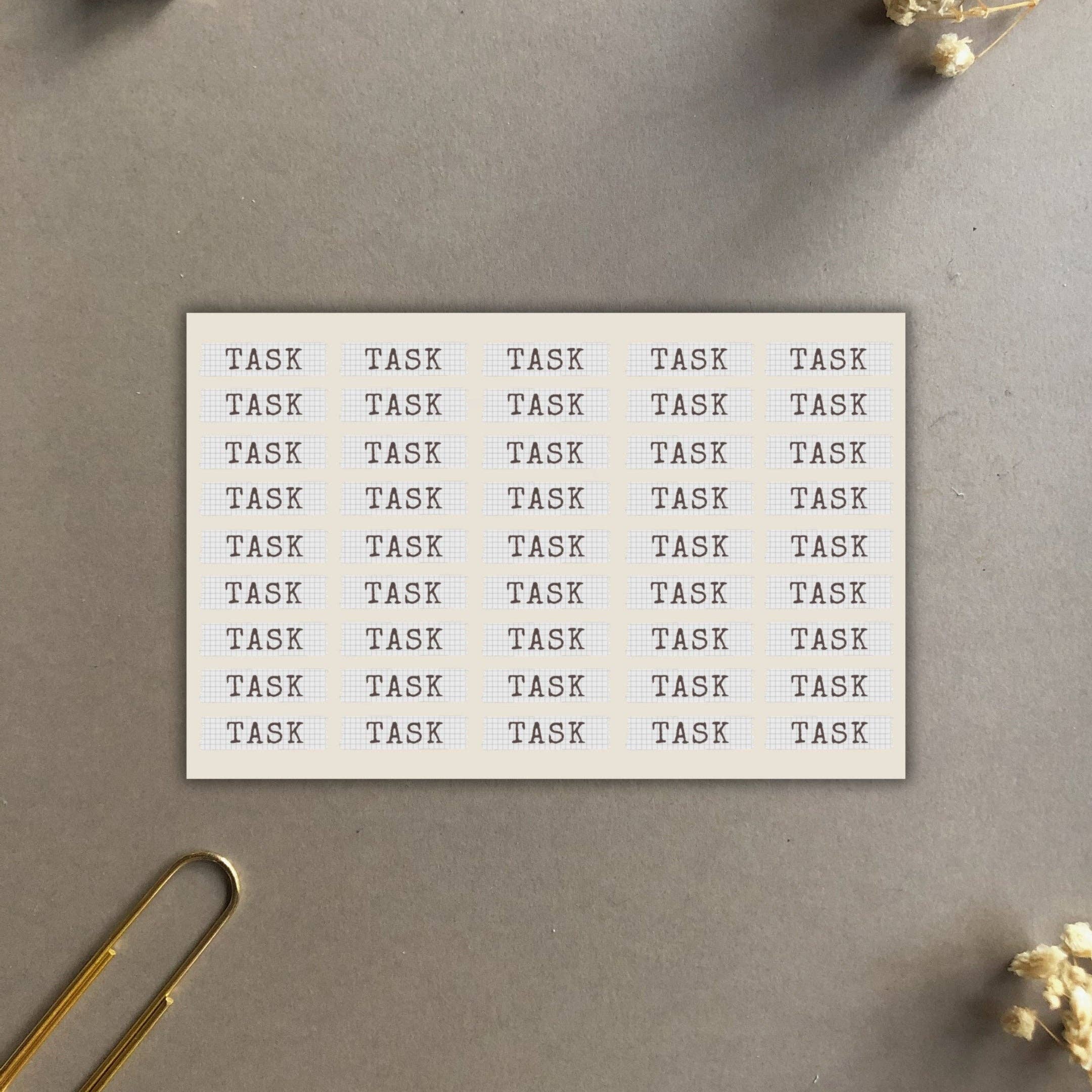 T's Stationery - Wholesale Sticker - "Task" Paper Scrap Style0