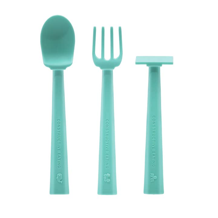 Constructive Eating - Wholesale Dinner Plate - Kids & Baby - Turtle Suction Plate and Training Utensils10