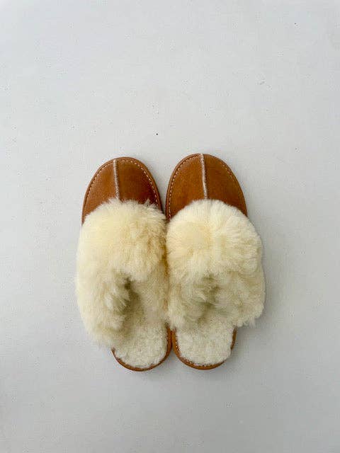ONAIE – Engroshandel Slippers - Dame – Uld Tøfler - Beige1