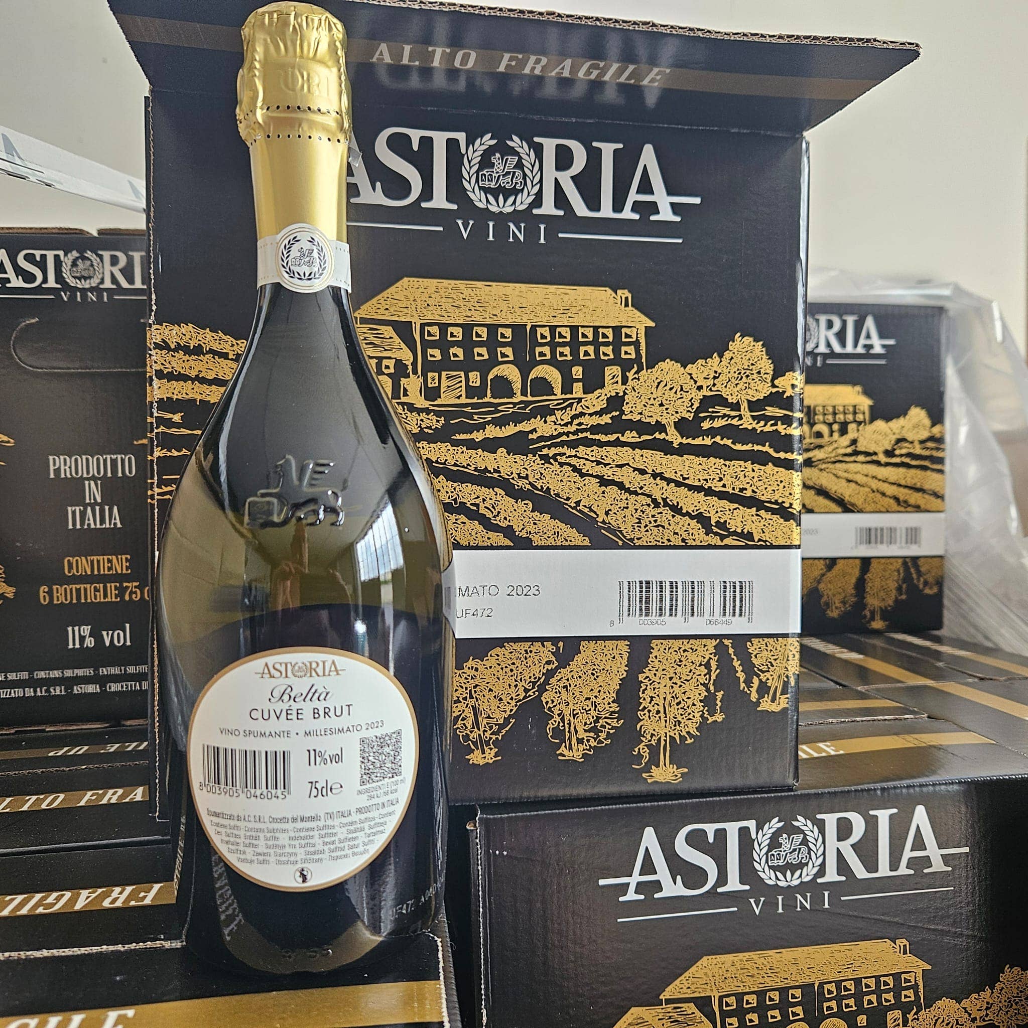 Metina SAS - Vente Champagnes/vins pétillants - Vin mousseux Brut Millesimato « Beltà » Astoria 0,75 litre1