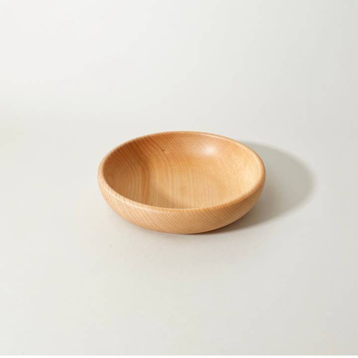 Beech Shallow Bowl - Wood Salad or Fruit Bowl for wholesale by JBrody & Co. USA