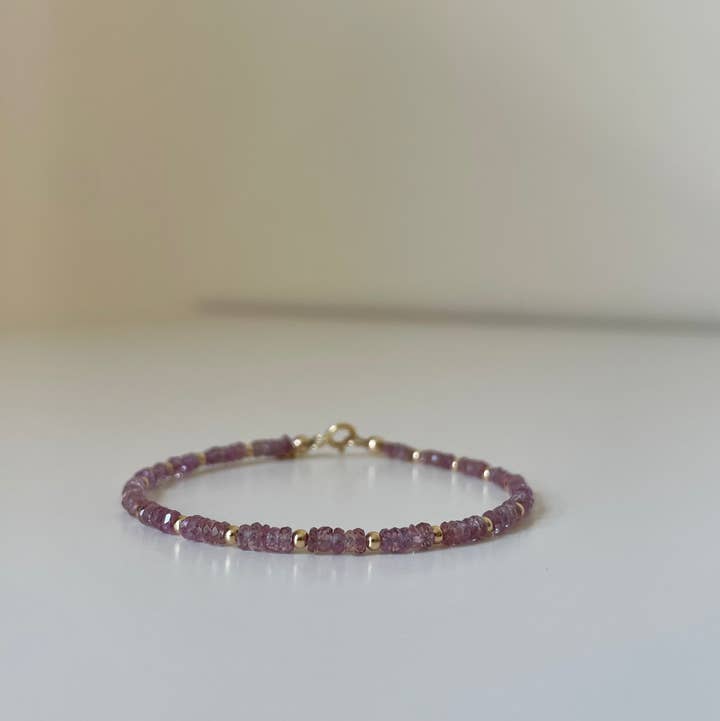 Gioielli By Gabriella - Wholesale Beaded Bracelet - Amalfi Bracelet - Pink Sapphire