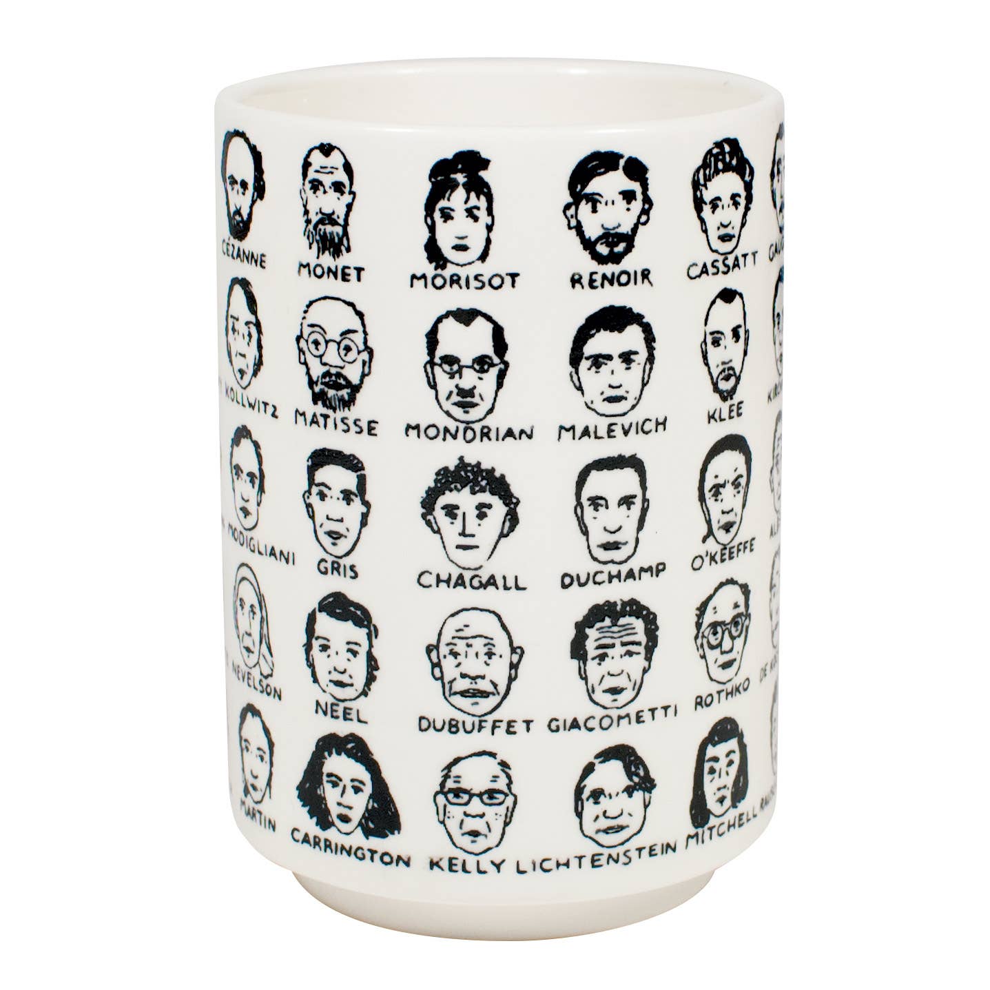 Unemployed Philosophers Guild - Vente Tasse à café - Tasse à café Modern Artists en porcelaine style yunomi3