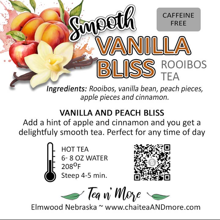 Tea n' More - Wholesale Tea Bags - Smooth Vanilla Bliss - CUPPA1