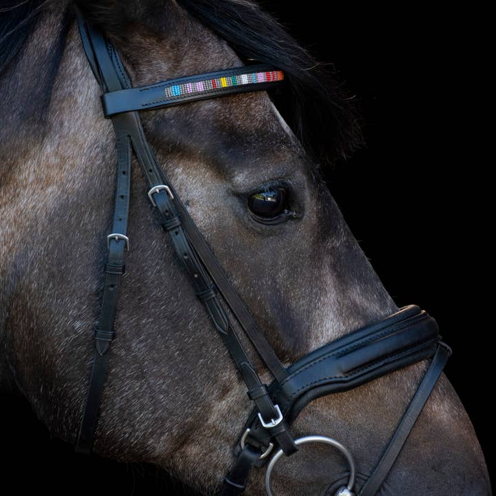 kay-line - Wholesale Horseback Riding Gear - Leather HORSE Browband FIRE & ASH3