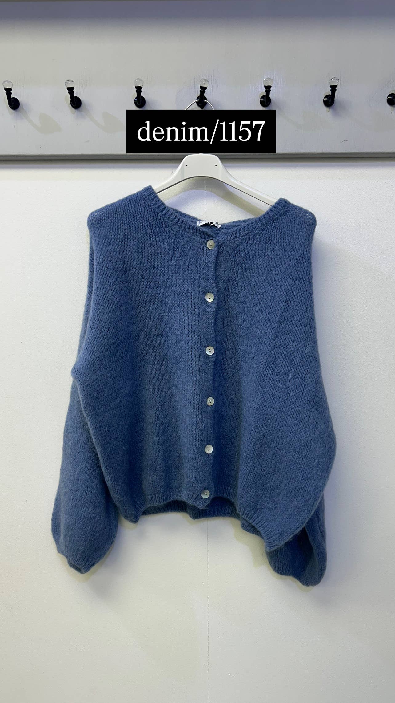 Terminal 1 Clothing – wholesale Kofta - Dam – Cardigan i mohairblandning med knappar fram8