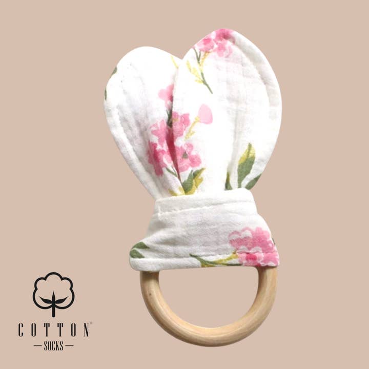 Cotton Socks - Wholesale Teether (Not Clip-On) - Baby - MC-04 Organic Cotton Muslin Teether 16 cm x 8 cm28